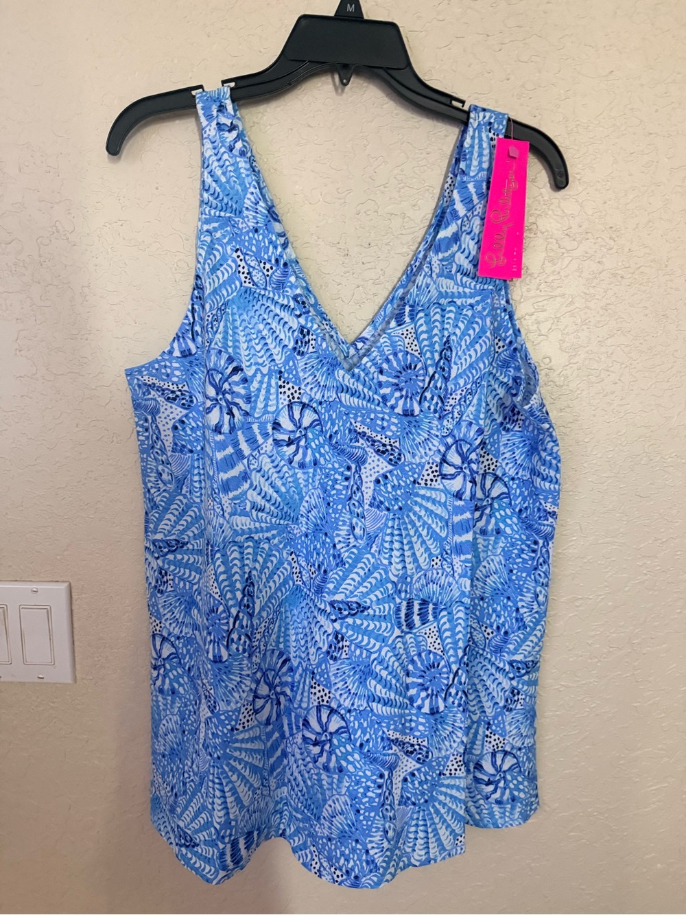 Lilly Pulitzer Blue Multi-Pattern Girls' Tank Top